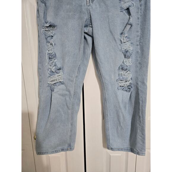 Edgely size 14 women's mid rise cropped relaxed boyfriend jeans - Picture 2 of 10